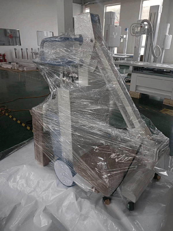 Portable DRX ray machine rack packaging